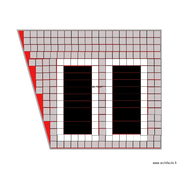 Plan Garage Ext. Plan de 1 pièce et 49 m2