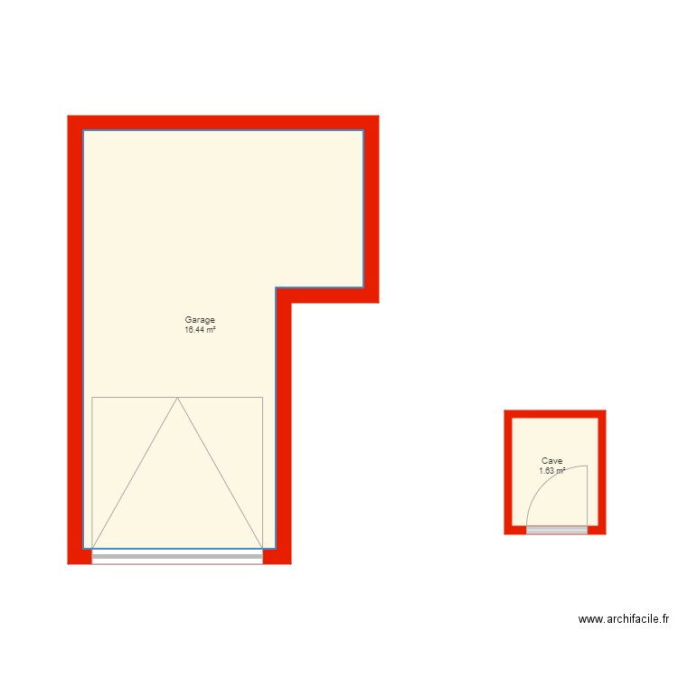 BI 4244 annexe garage et cave non côté. Plan de 0 pièce et 0 m2