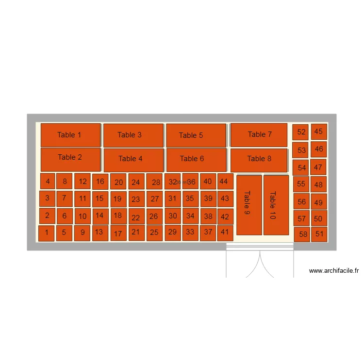 ccs rangement table. Plan de 