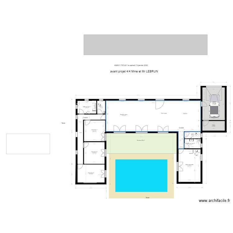 AVP LEBRUN 06 oik. Plan de 12 pièces et 170 m2