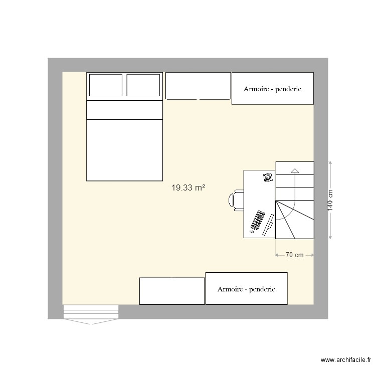 apartchambre. Plan de 0 pièce et 0 m2