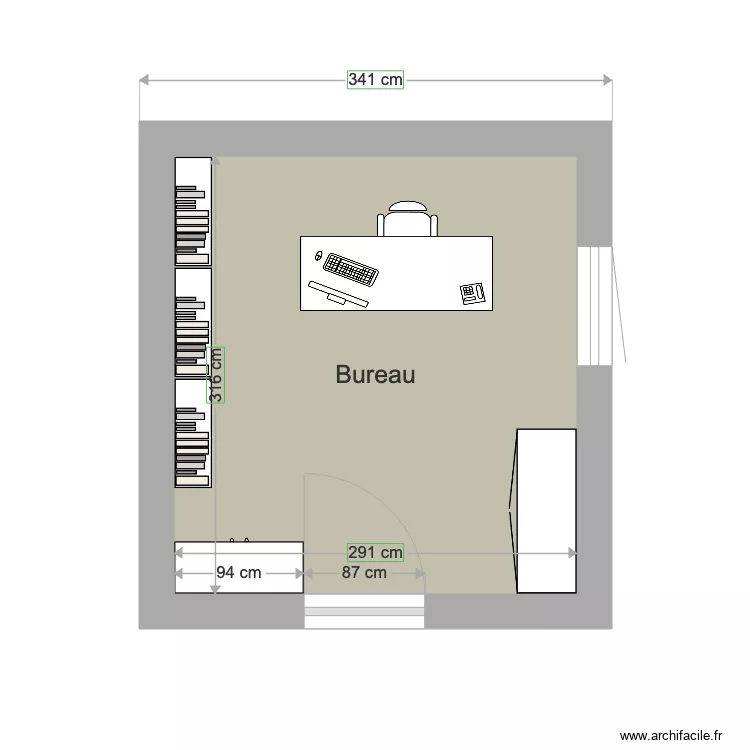 Bureau. Plan de Bureau. Plan de