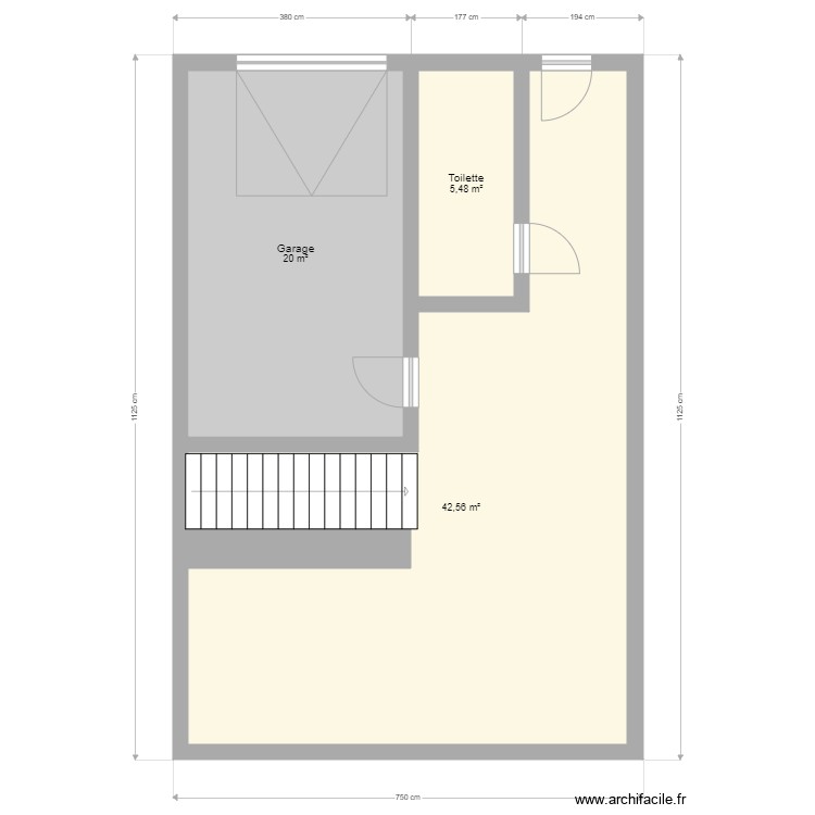 RDC. Plan de 0 pièce et 0 m2 RDC. Plan de 0 pièce et 0 m2