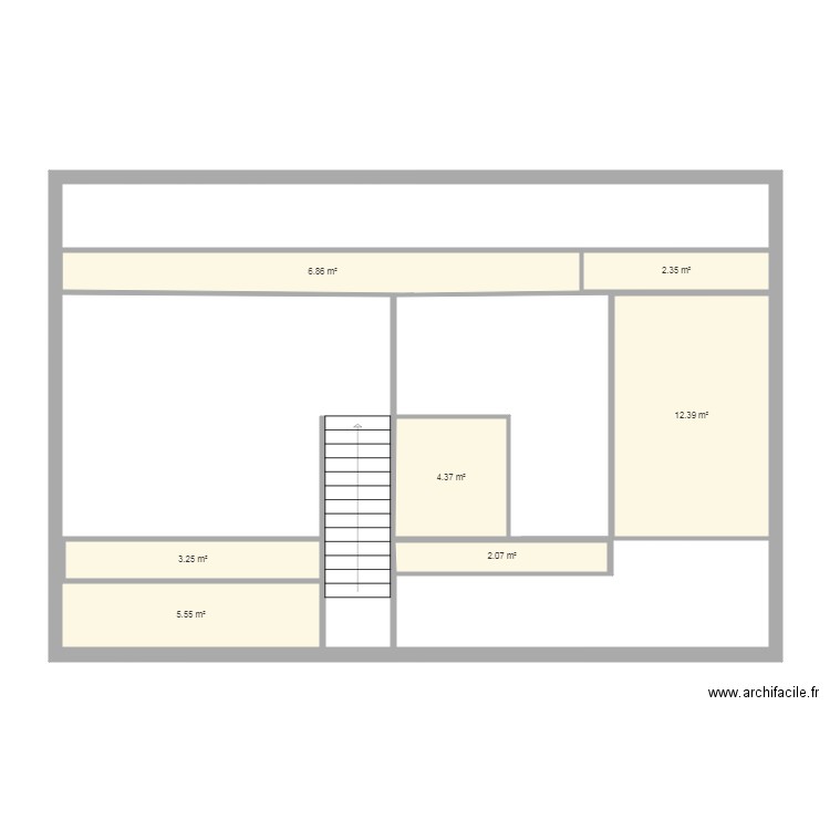 étage maison. Plan de 0 pièce et 0 m2