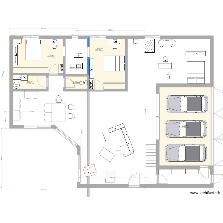 StSulpiceV3c. Plan de 11 pièces et 131 m2