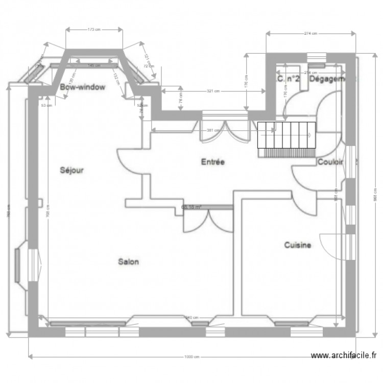 st lu rdc. Plan de 0 pièce et 0 m2