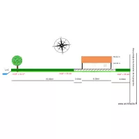 chalet 63  Plan en coupe