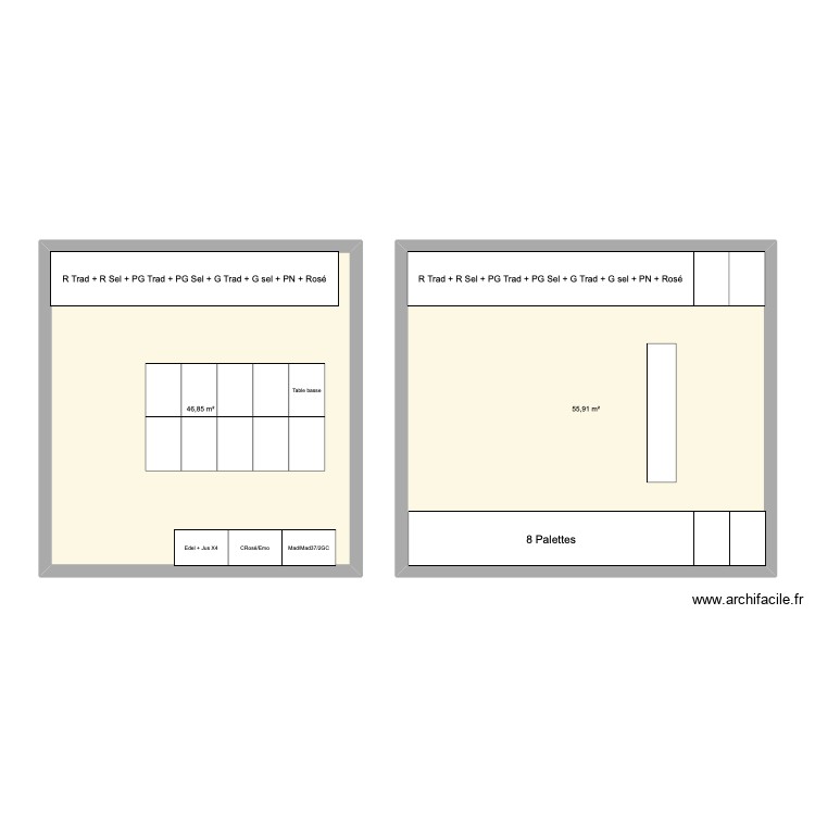 Caveau. Plan de 0 pièce et 0 m2 Caveau. Plan de 0 pièce et 0 m2