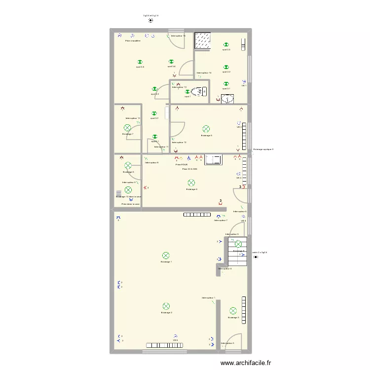 maison. Plan de maison. Plan de