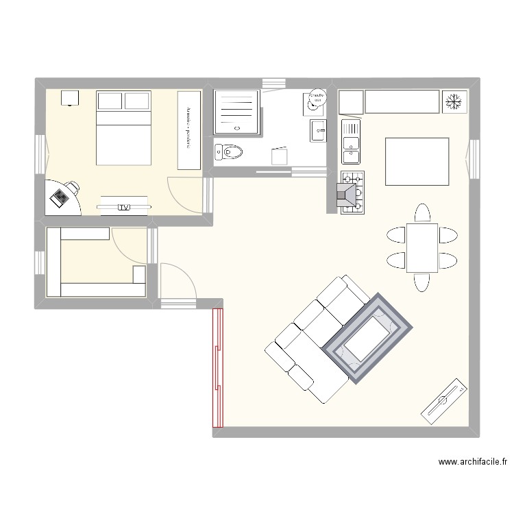 Projet Habitation 1. Plan de 0 pièce et 0 m2