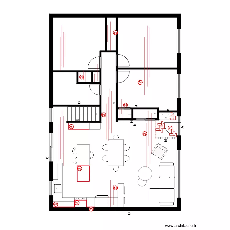 Begon Plan de pose. Plan de 8 et 95 m² Begon Plan de pose. Plan de 8 et 95 m²