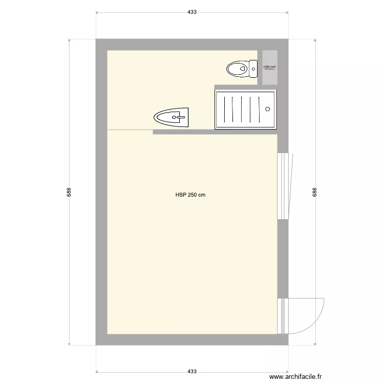 Ch Eliaz. Plan de 2  et 24 m²