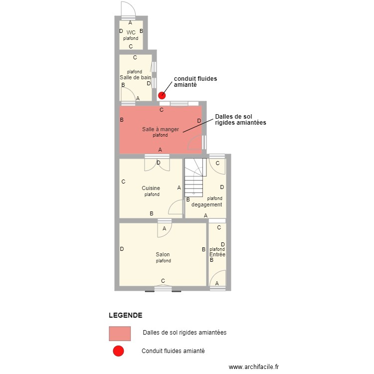 rdc logement 1. Plan de 0 pièce et 0 m2