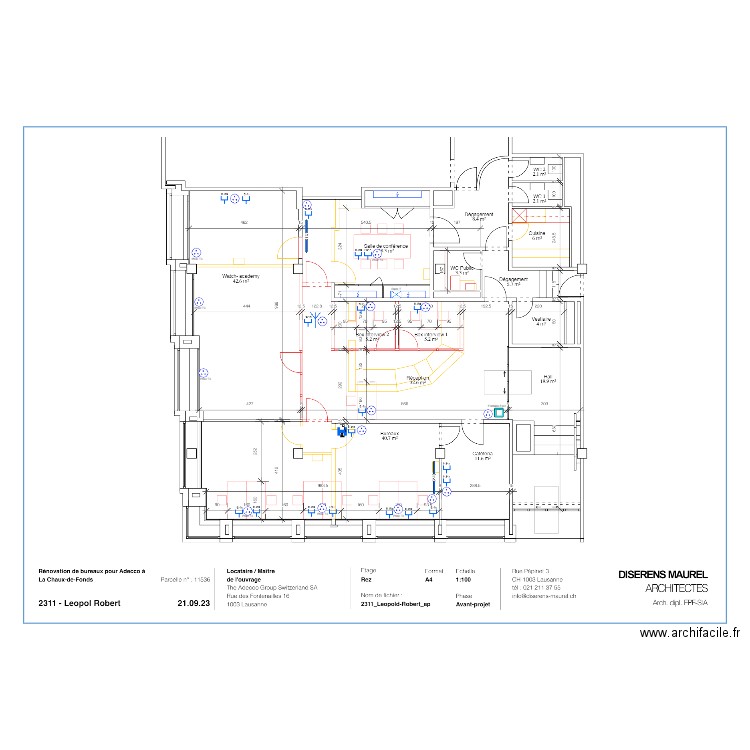 La Chaux-de-Fonds Informatique. Plan de 0 pièce et 0 m2