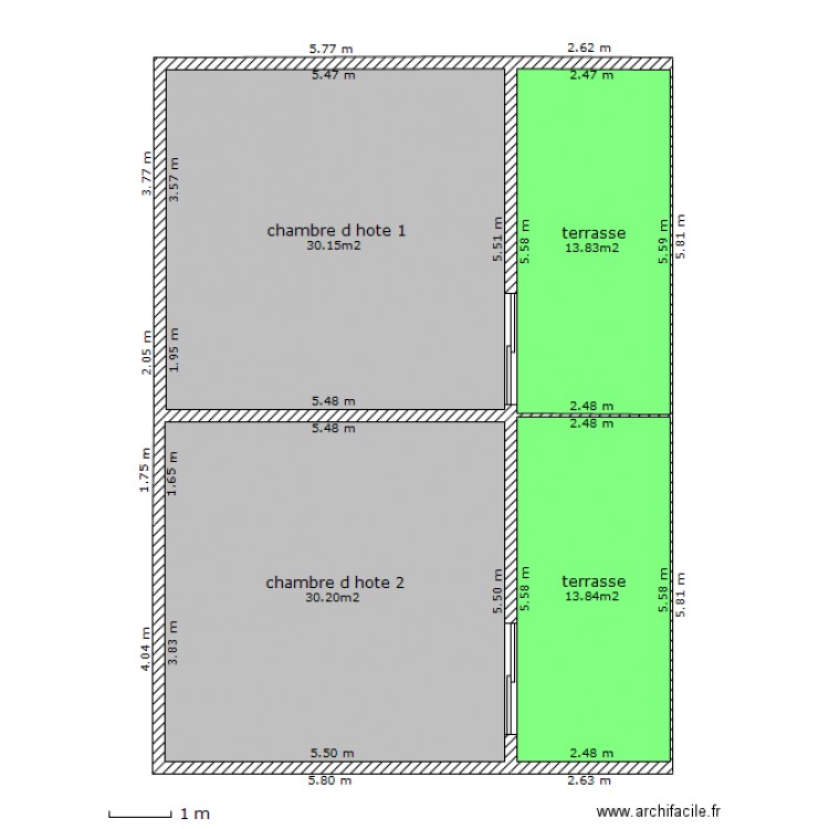 PROJET 2. Plan de 0 pièce et 0 m2