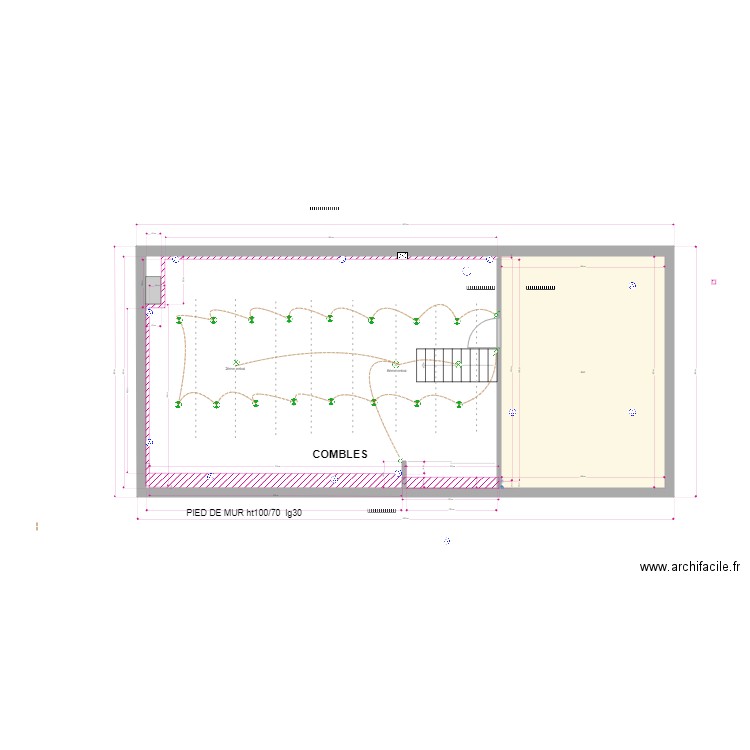 LOLL V1. Plan de 5 pièces et 124 m2