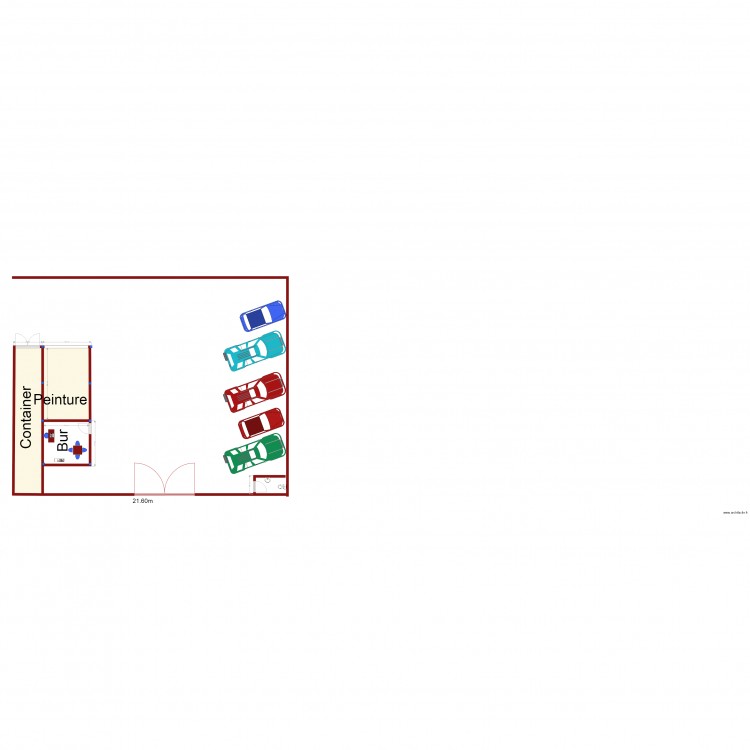 bureau deuxieme locataire. Plan de 0 pièce et 0 m2