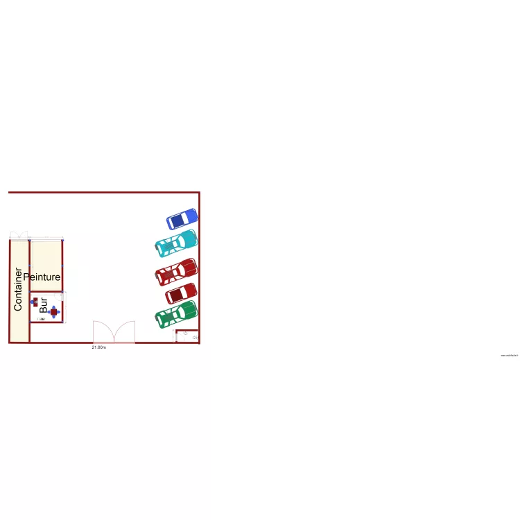 bureau deuxieme locataire. Plan de 