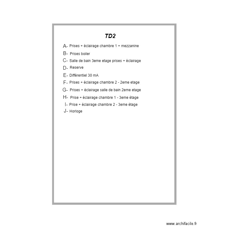 TD1. Plan de 1 pièce et 36 m2