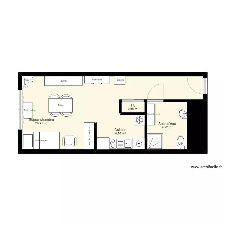 RESIDENCE BEAUPRE. Plan de 