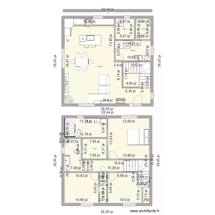 Maison Charles. Plan de 