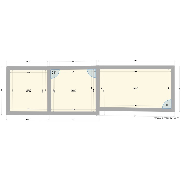 MASSE BEY. Plan de 6 pièces et 190 m2