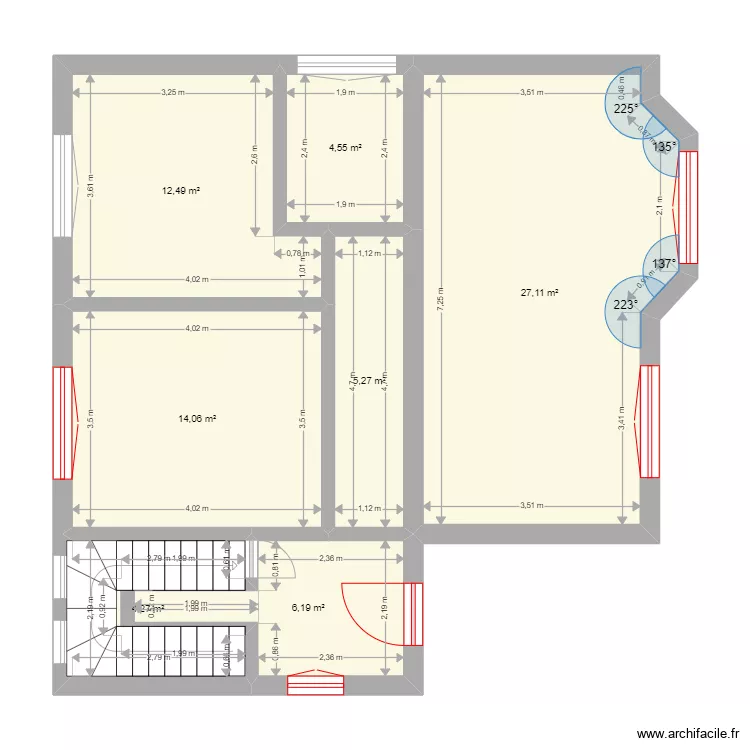 GIRARDIN. Plan de 