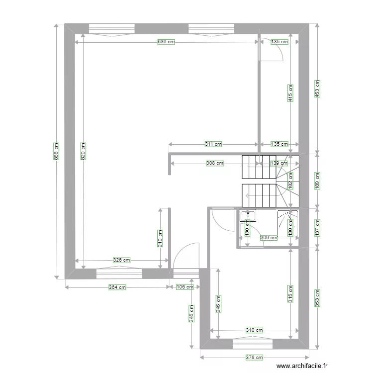 PORTHAULT . Plan de 