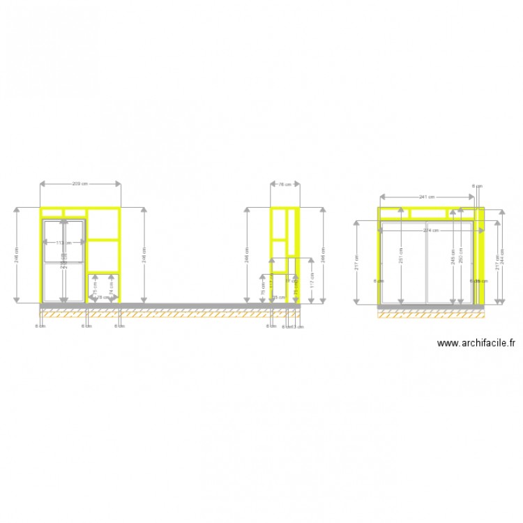 dushene agrandissement bois. Plan de 0 pièce et 0 m2