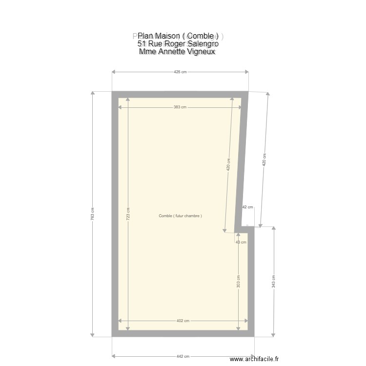 Annette. Plan de 0 pièce et 0 m2