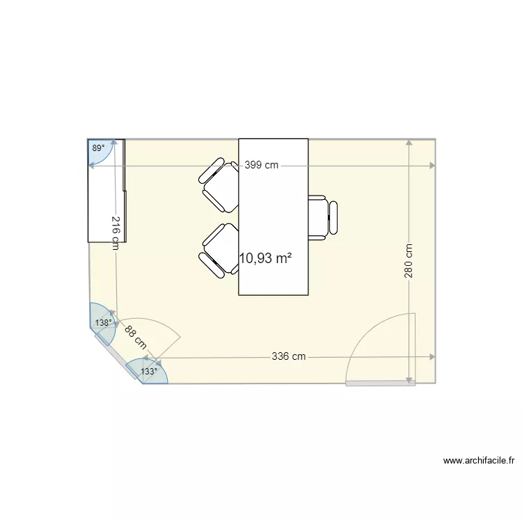 Plan accueil Sessad remani&eacute;. Plan de 