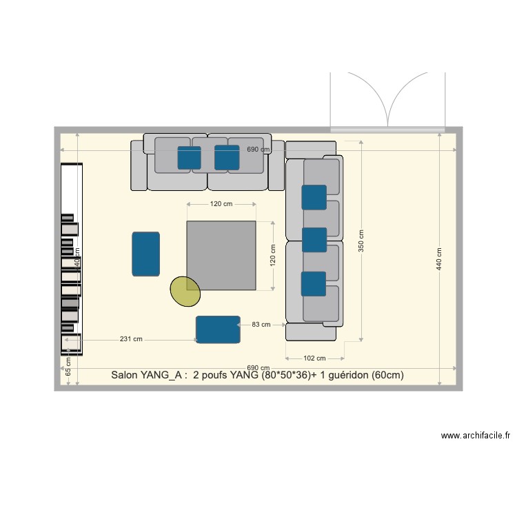 SALON YANG A. Plan de 0 pièce et 0 m2