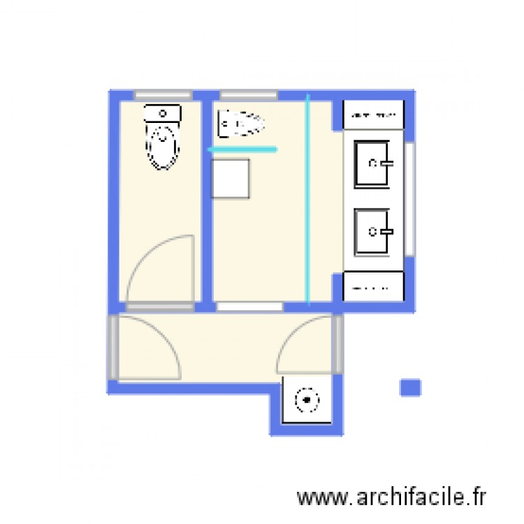 sdb fleurimont. Plan de 0 pièce et 0 m2