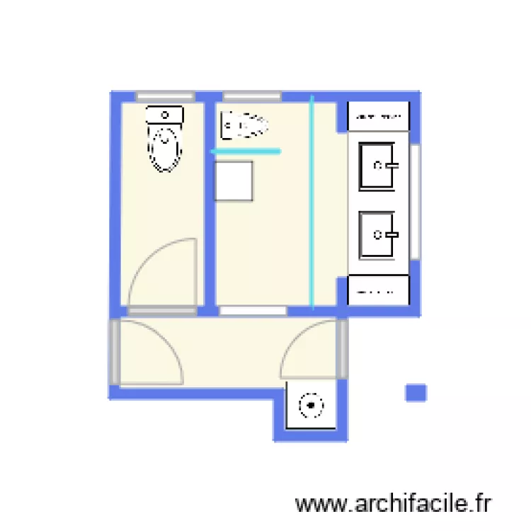 sdb fleurimont. Plan de 