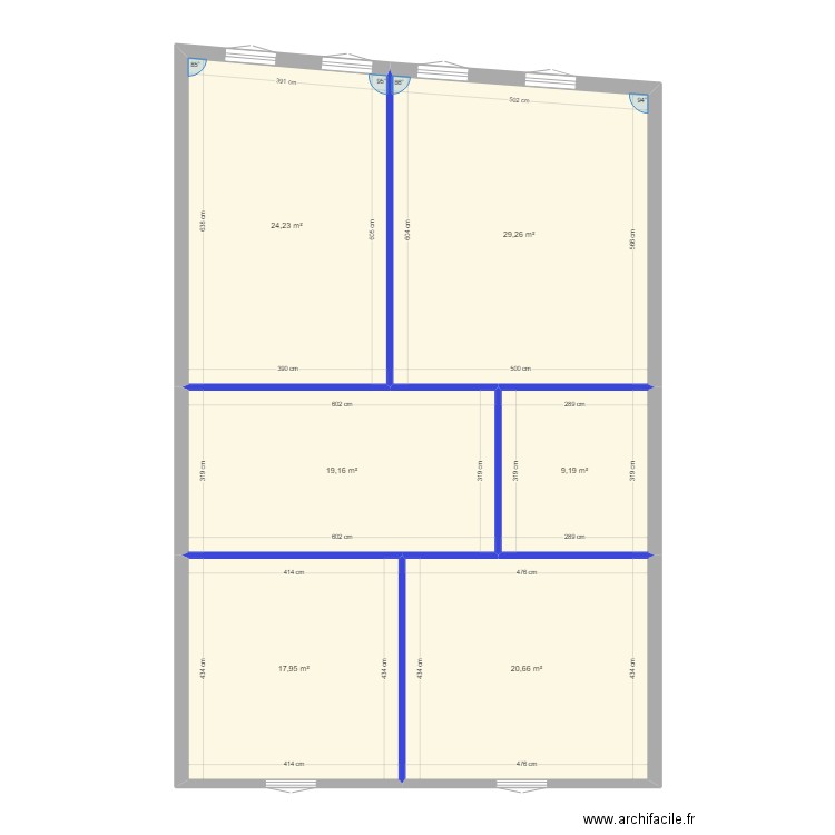 48 av CARNOT R+1. Plan de 0 pièce et 0 m2