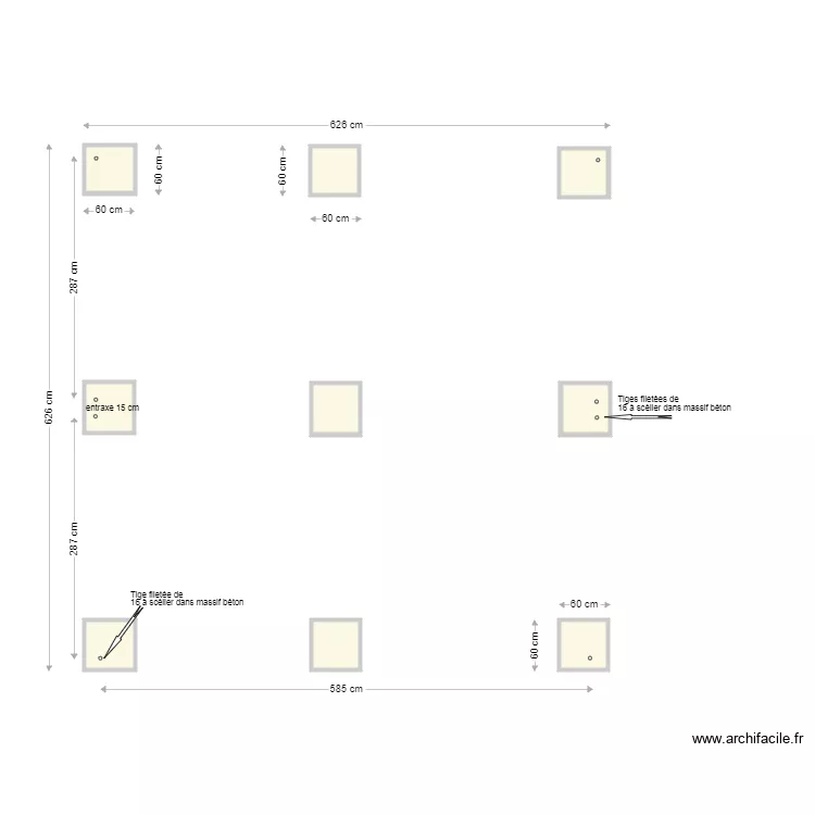 fondations massifs 18. Plan de fondations massifs 18. Plan de
