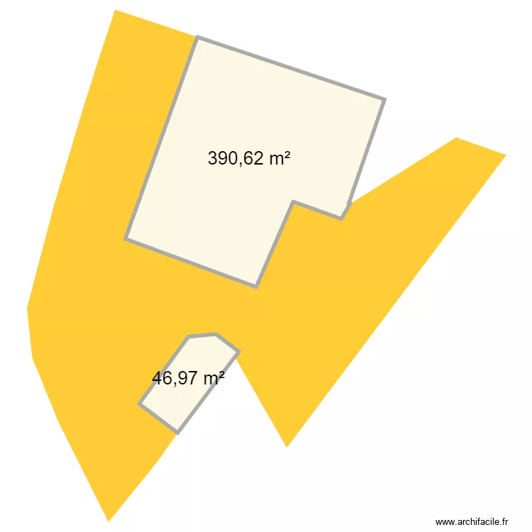 Cadastre Aigre. Plan de 