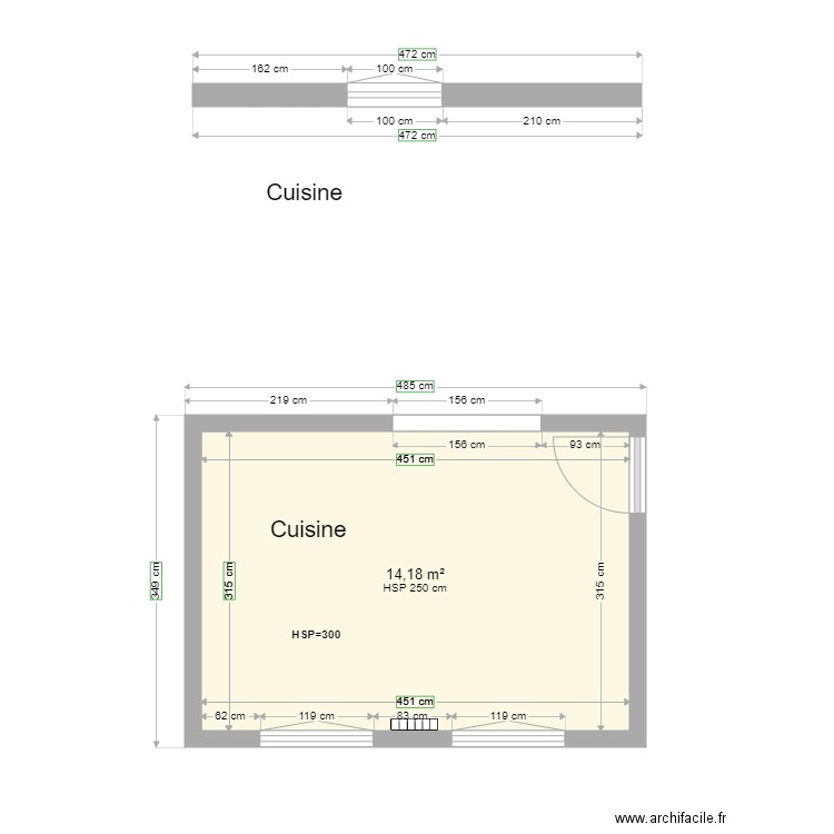 CUISINE RDC ORIGINAL. Plan de 0 pièce et 0 m2
