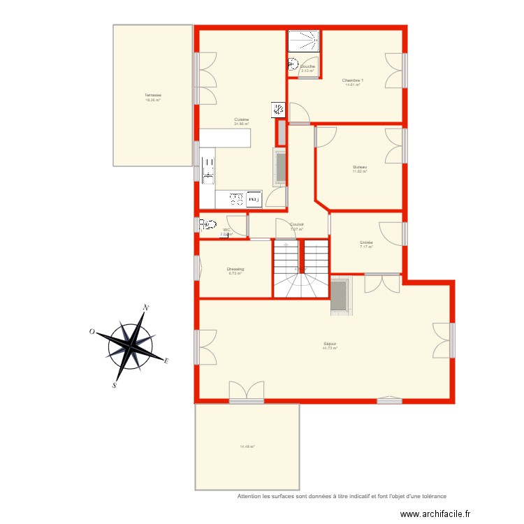 BI 4375 rdc non côté. Plan de 0 pièce et 0 m2