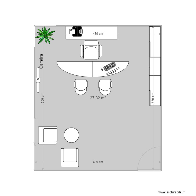 Bureau Claude. Plan de 0 pièce et 0 m2