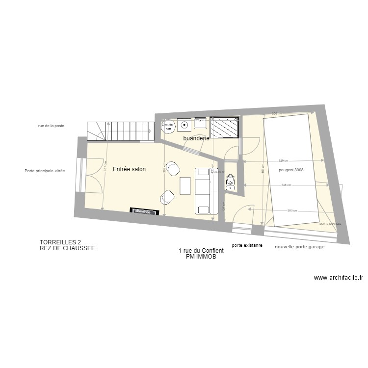 torreilles conflent sans studio et bonnes côtes avec nouvelle entrée. Plan de 0 pièce et 0 m2