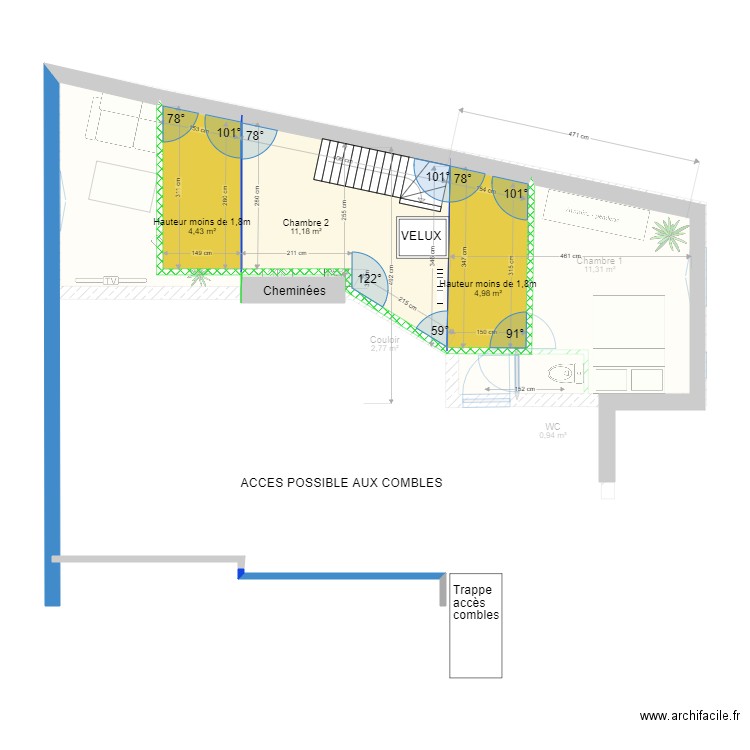 DAlembert RDC&ET1 V03. Plan de 0 pièce et 0 m2