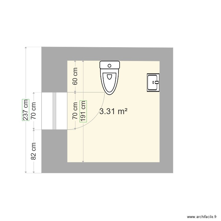 WC G2. Plan de 0 pièce et 0 m2