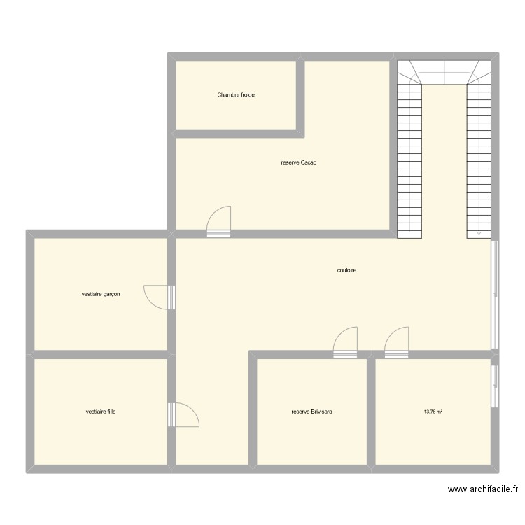 etage 1 valadon. Plan de 7 pièces et 166 m2