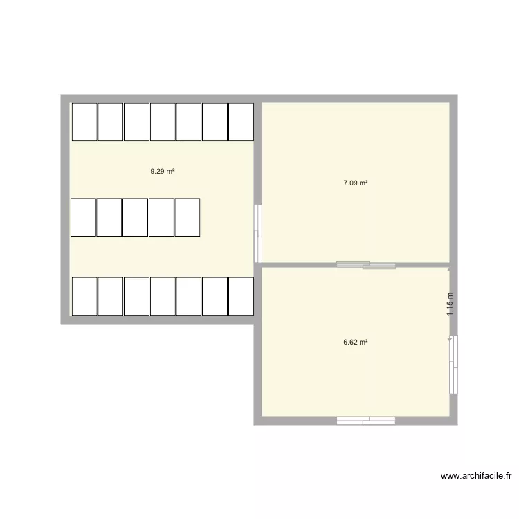 plan chambre froide . Plan de 