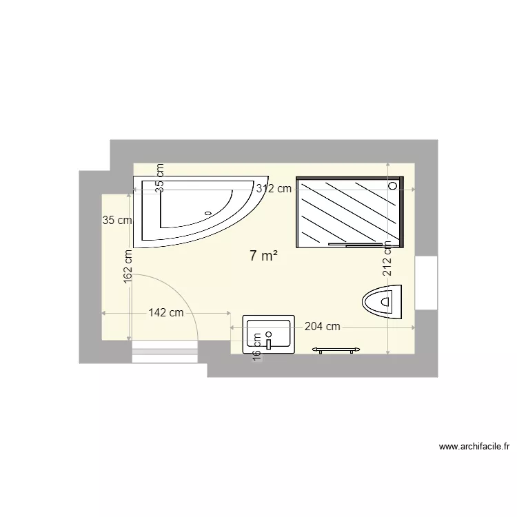SDB D et M 2. Plan de SDB D et M 2. Plan de
