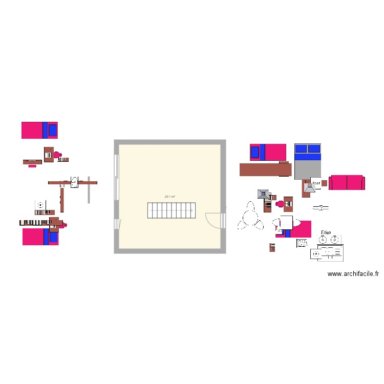 haut 57. Plan de 0 pièce et 0 m2