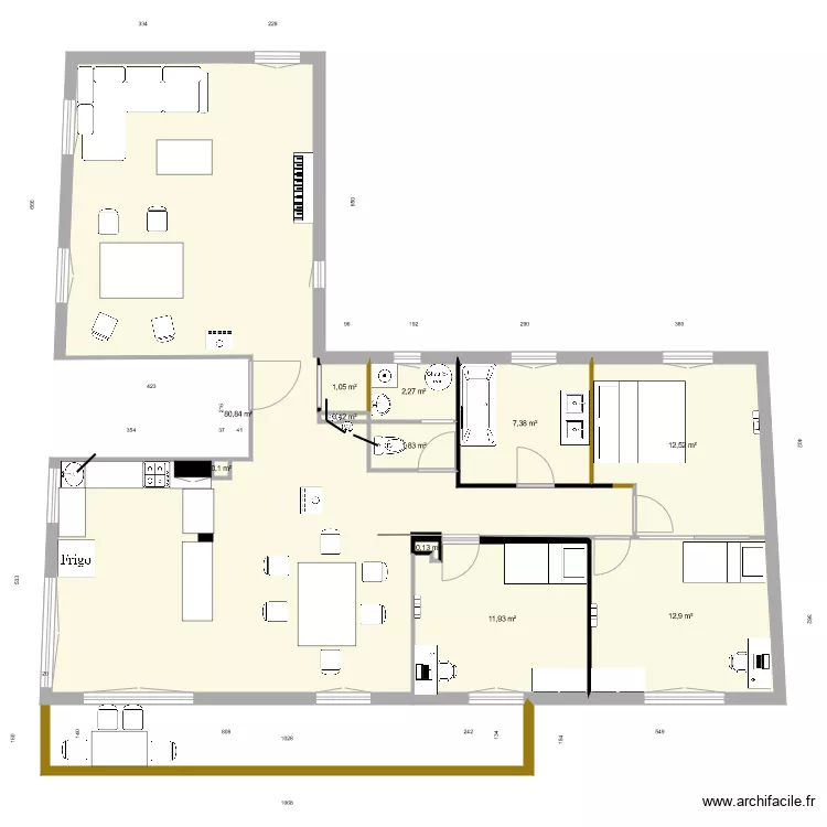 appart collet v5. Plan de appart collet v5. Plan de