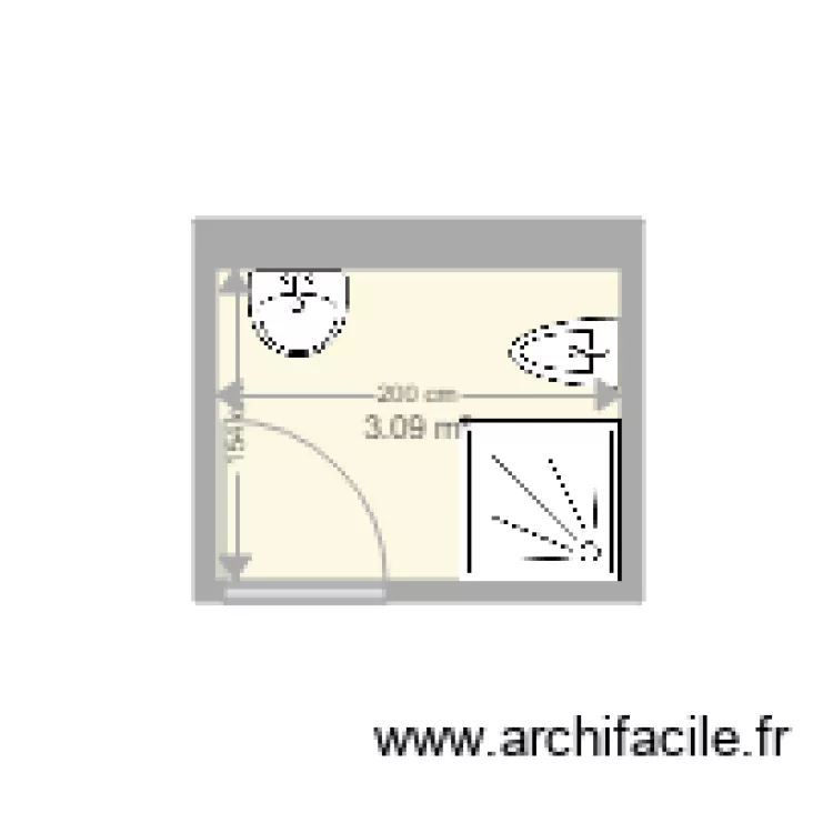 sdb garmier. Plan de 