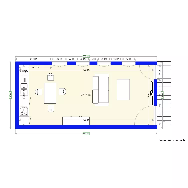legros RDCH. Plan de 